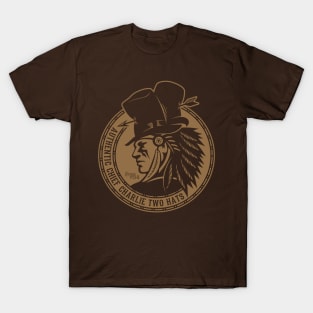 Authentic Chief Charlie Two Hats (Inverse Brown) T-Shirt